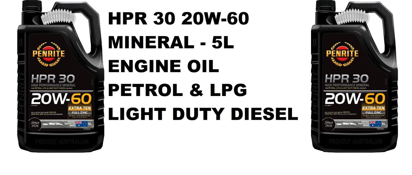 ENGINE OIL HPR 30 SAE 20W-60 PETROL & LPG & LIGHT DUTY DIESEL MINERAL ENGINE OIL
