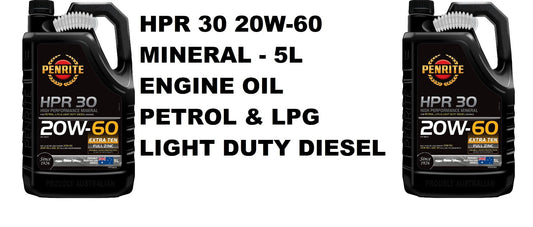 ENGINE OIL HPR 30 SAE 20W-60 PETROL & LPG & LIGHT DUTY DIESEL MINERAL ENGINE OIL