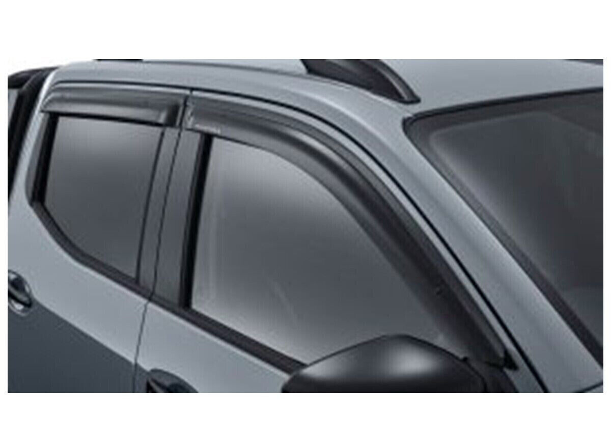 GENUINE FULL X4 WEATHERSHIELD KIT BLACK FOR NISSAN NAVARA D23 NP300