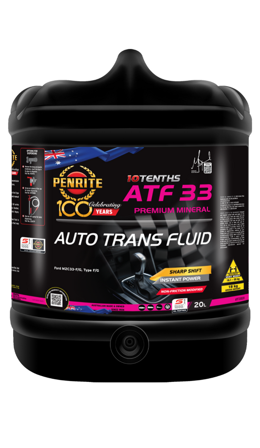 20-Litre-Automatic Transmission Oil PENRITE ATF33020  ATF 33 TYPE F (Mineral)