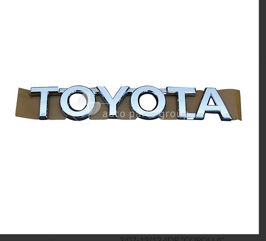 GENUINE BOOT LID EMBLEM BADGE FOR TOYOTA COROLLA 3/2007-12/2013 4-DOOR