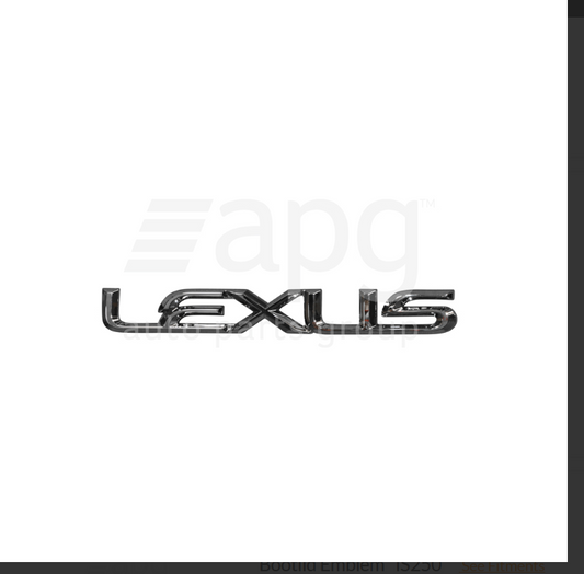 GENUINE BOOT LID BADGE EMBLEM FOR Lexus 12/2007-8/2014 SEDAN