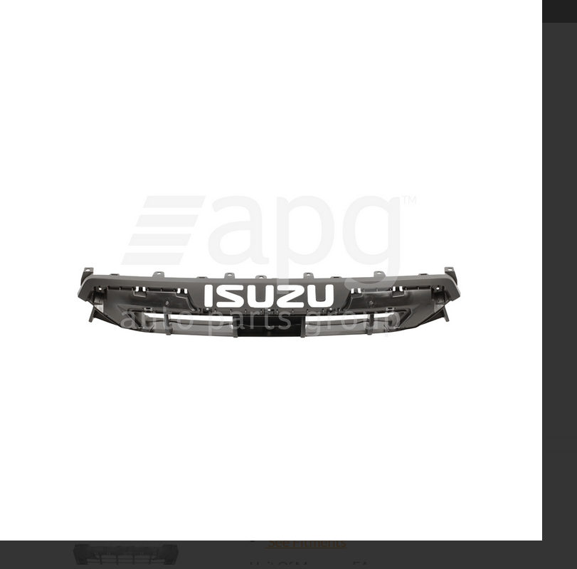 GENUINE FRONT GRILLE FOR ISUZU SX D-MAX 7/2020-ON UPPER SECTION DMAX