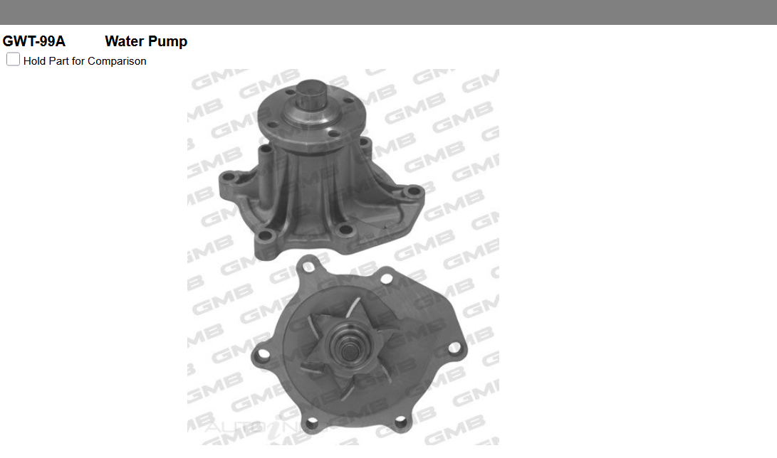 GENUINE GMB WATER PUMP+GASKET+Silicone FOR Toyota LandCruiser 4.5L 92-2007 1FZFE