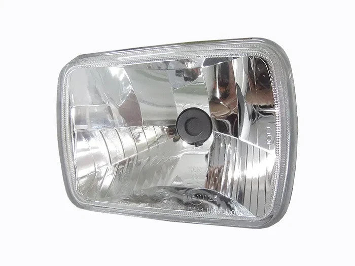 NEW RIGHT HEADLIGHT LAMP FOR UNIVERSAL 7" X 5" SQUARE HEADLIGHT (2BS) CRYSTAL