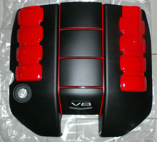 Genuine Holden New Pitch Black & Red Engine Cover for VF Commodore 6.2 litre LS3