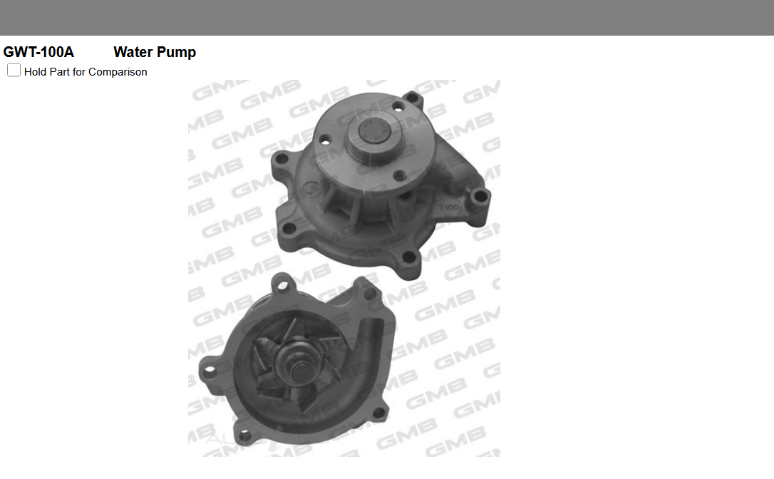 GENUINE GMB WATER PUMP+GASKET+SILICONE FOR Daihatsu Sirion 1.3L M1 Sport (M101)