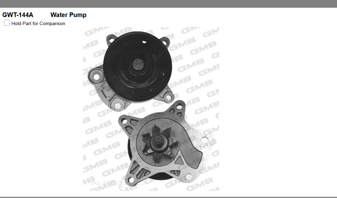 GENUINE GMB WATER PUMP+GASKET+SILICONE FOR Toyota RAV 4 2.0 ZSA42
