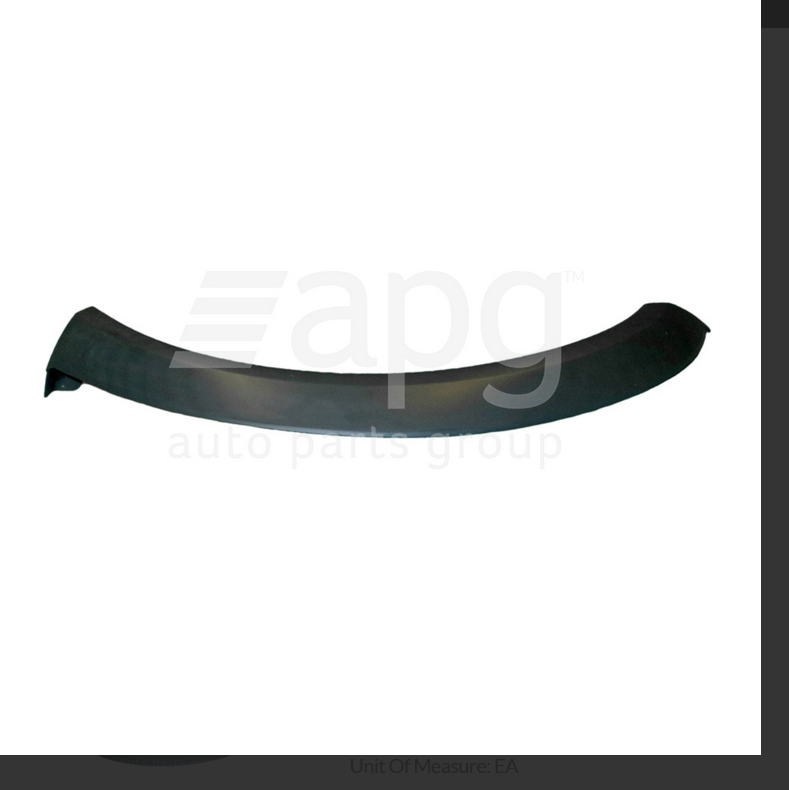 GENUINE LEFT FRONT GUARD FLARE FOR HOLDEN RODEO RA 3/03-9/06 GREY 2/4-DOOR