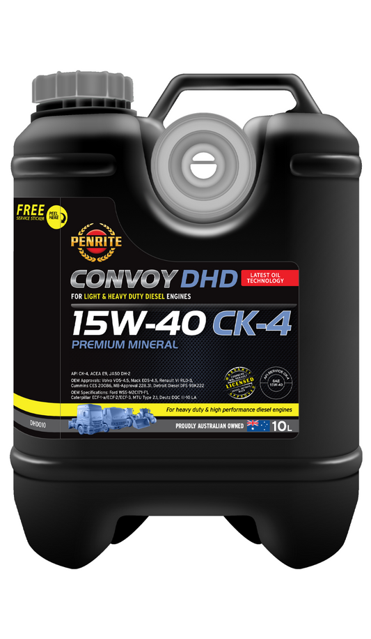 10-Litre- ENGINE OIL *PENRITE* DHD010 CONVOY ULTRA HD 15W-40 (Premium Mineral)