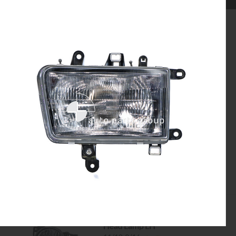 NEW LEFT HEADLIGHT FOR TOYOTA 4-RUNNER SURF OVAL SHAPE GLASS LENSE 10/1991-8/97