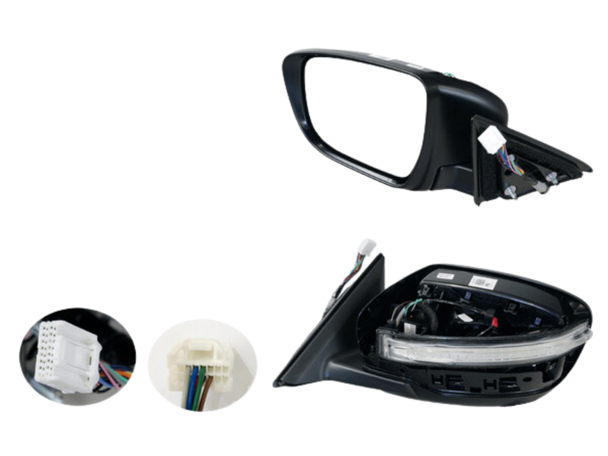 NEW LEFT SIDE DOOR MIRROR FOR ISSAN X-TRAIL ST T32 03/14-ON FOLDING TYPE 7-PIN