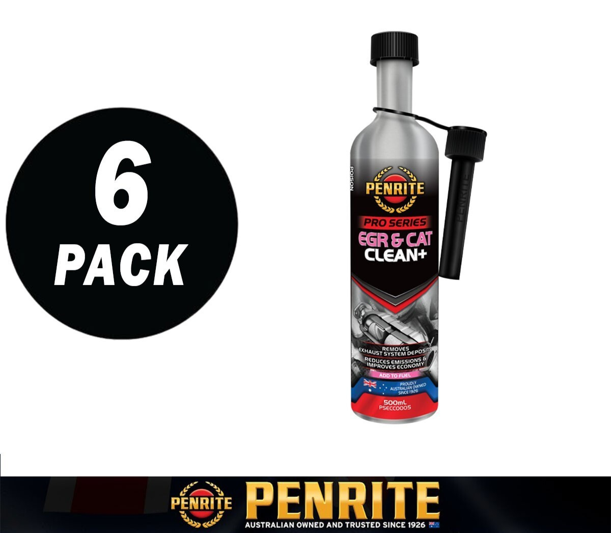 6 Pack Fuel & Exhaust System Cleaner FOR PETROL DIESEL LGP HYBRID E10 CARS