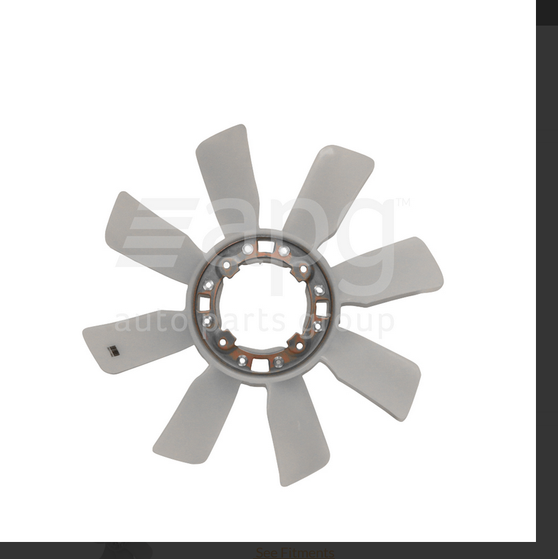 NEW RADIATOR FAN BLADE FOR TOYOTA LANDCRUISER 11/1984-1/1990 4.0L 2H 6CYL DIESEL