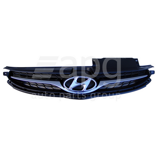 NEW CHROME FRONT BAR GRILLE FOR HYUNDAI ELANTRA MD 06/2011-10/2013