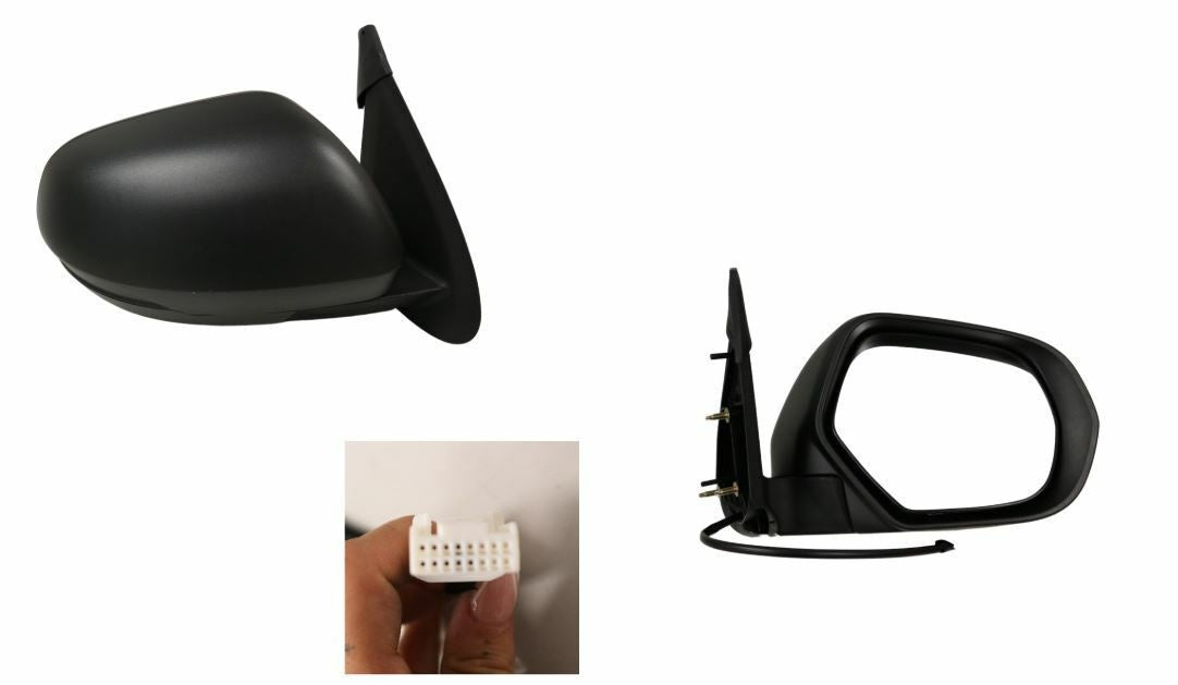 NEW RIGHT SIDE DOOR MIRROR FOR MITSUBISHI TRITON MR 11/2018-ON 3-PIN BLACK