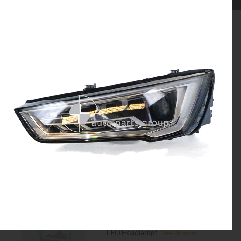 GENUINE LEFT HEADLIGHT FOR AUDI S1 X8 HATCH 9/2014-8/2019 XENON TYPE