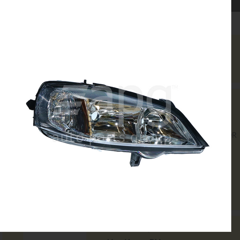 NEW RIGHT CHROME HEADLIGHT FOR HOLDEN ASTRA 8/1998-10/2006 HALOGEN MANUAL ADJUST