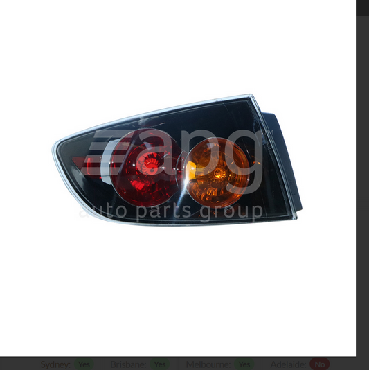 NEW LEFT SIDE TAIL LIGHT FOR MAZDA 3 BK SEDAN SP23 1/2004-6/2006 MAZDA-3