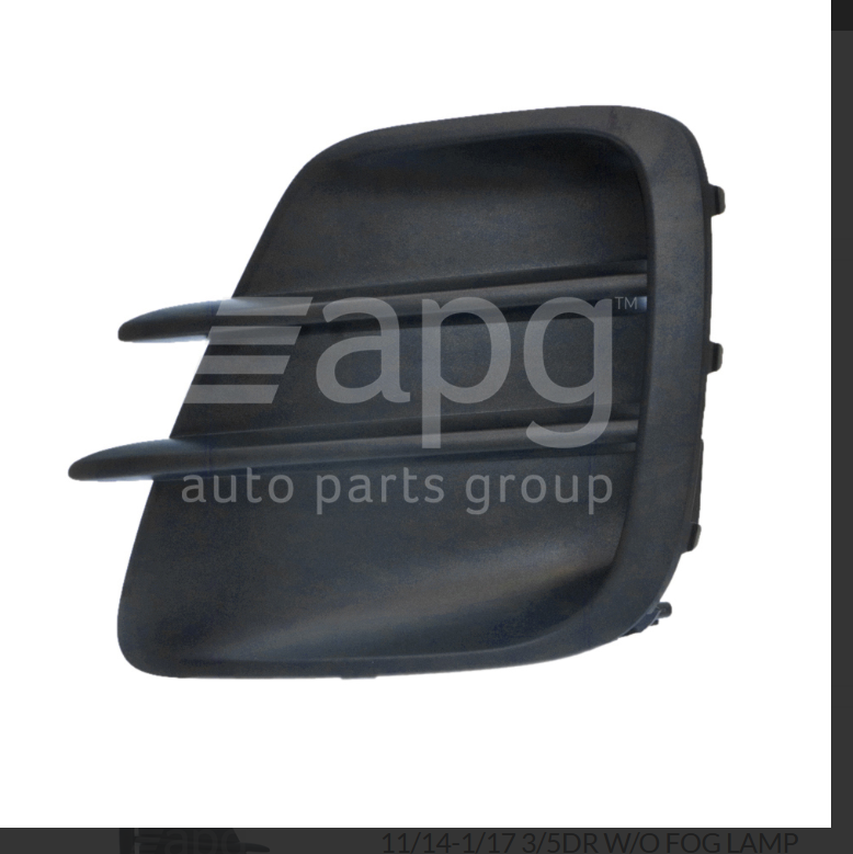 Genuine FRONT LEFT FOG LIGHT COVER FOR Kia Rio UB 11/2014-1/2017 3/5-DOOR