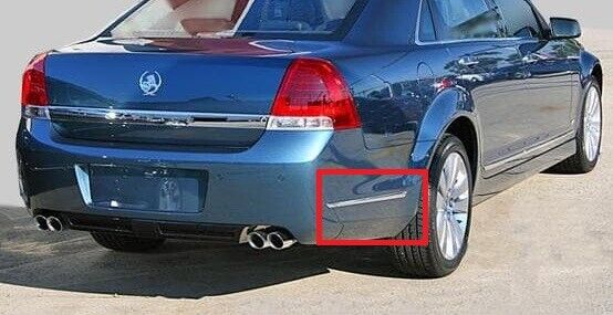 REAR BUMPER BAR TRIM CHROME FOR HOLDEN WM STATESMAN CAPRICE 2007-2014 PAIR