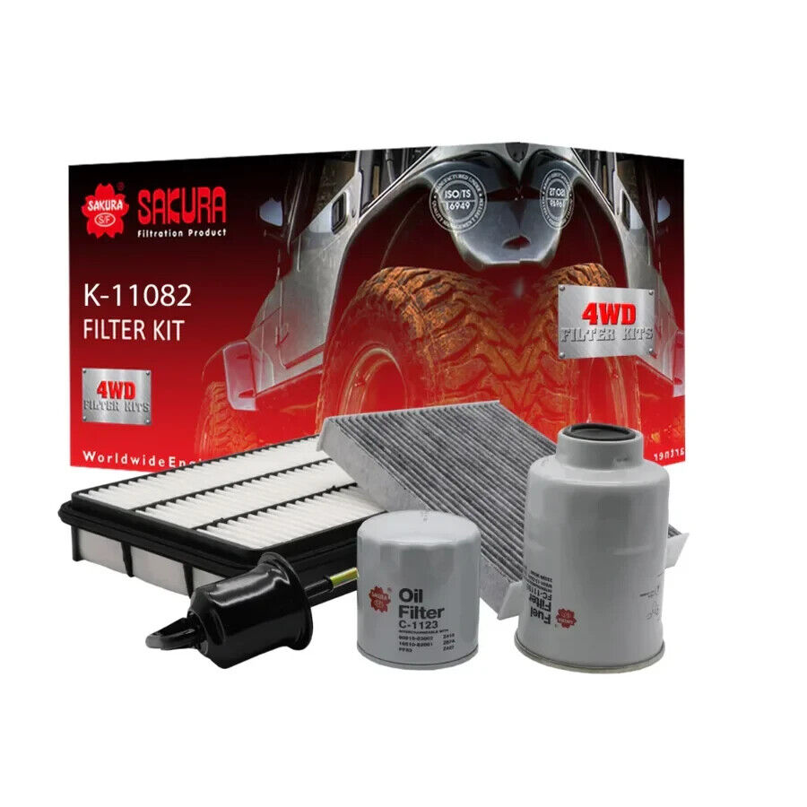 SERVICE FILTER KIT OIL AIR FUEL CABIN FOR TOYOTA PRADO KDJ150R