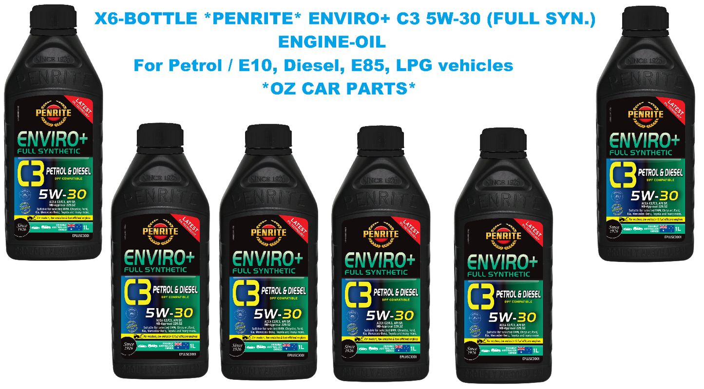 X6- ENGINE OIL *PENRITE* EPLUSC3001  ENVIRO+ C3 5W-30 (FULL SYN.) Full Synthetic