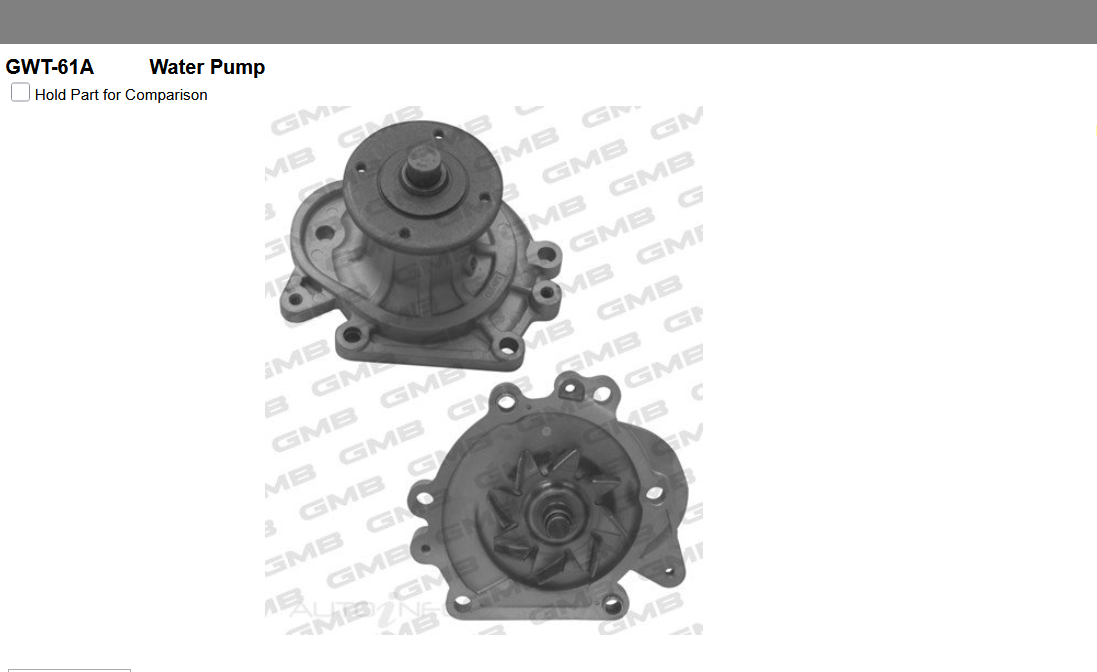 GENUINE GMB WATER PUMP+GASKET+SILICONE FOR Toyota 4 Runner 2.4L LN60,LN61