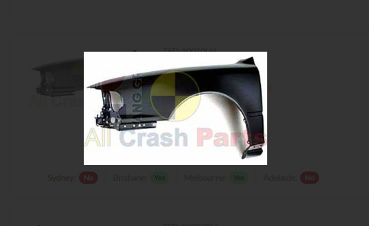 NEW LEFT FRONT GUARD FOR TOYOTA CAMRY 11/1992-7/1997 WAGON HOLDEN APOLLO