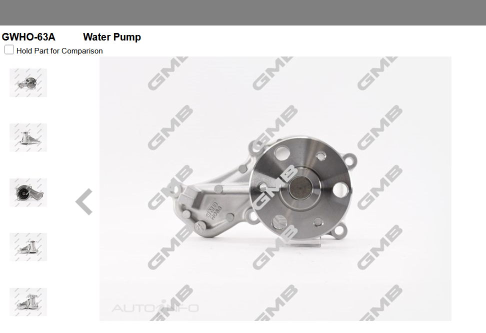 GENUINE GMB WATER PUMP+GASKET+SILICONE FOR Honda CR-V 2.0 RM Wagon i-VTEC (RE5,