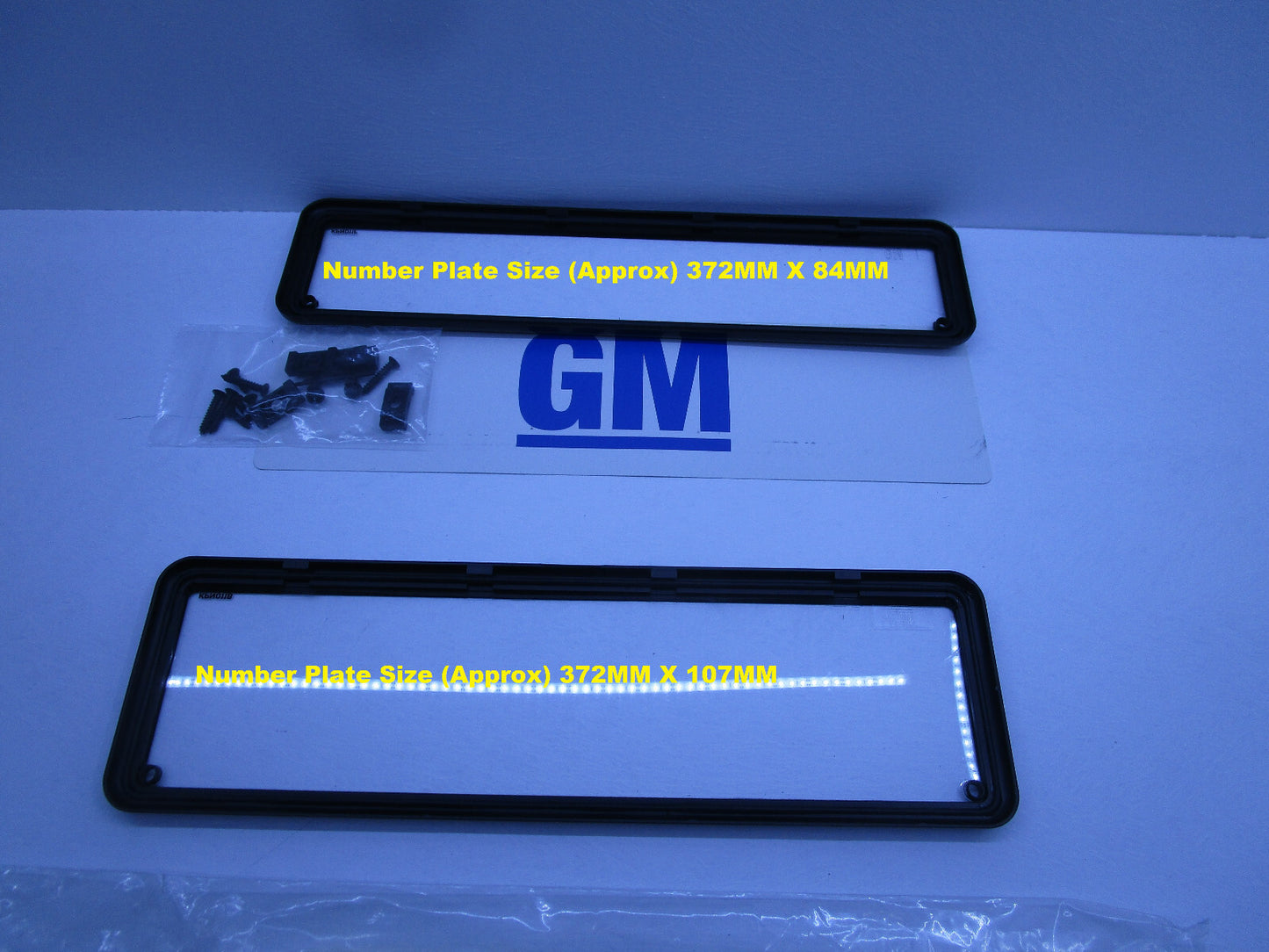 GENUINE PAIR X2 Licence Number Plate FOR Number Plate TWO DIFFERENT SIZE