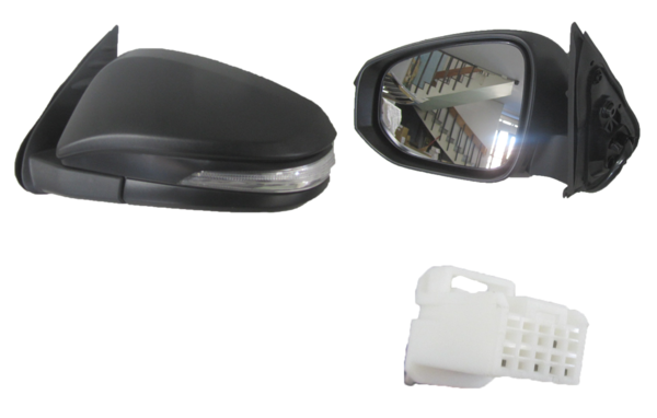 NEW LEFT SIDE DOOR MIRROR FOR TOYOTA FORTUNER  GUN156  07/2015 ~ ONWARDS 7-PIN
