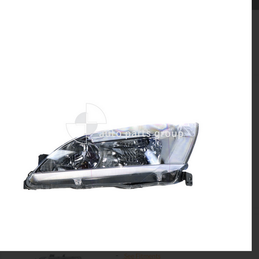 GENUINE LEFT HEADLIGHT FOR HONDA ACCORD SEDAN 6/2006-12/2008 HALOGEN MANUAL ADJU