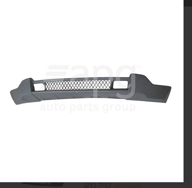 GENUINE FRONT BUMPER BAR LOWER FOR JEEP GRAND CHEROKEE GREY MOULD TYPE 2/11-7/13