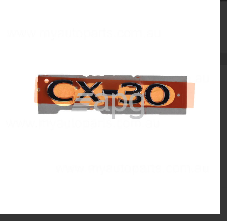 Genuine REAR TAIL GATE BADGE EMBLEM FOR MAZDA CX-30 G20 G25 11/2019-9/2021 DM