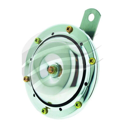 NEW Disc Horn 12V Low Tone 115DB Chrome Plated 101mm