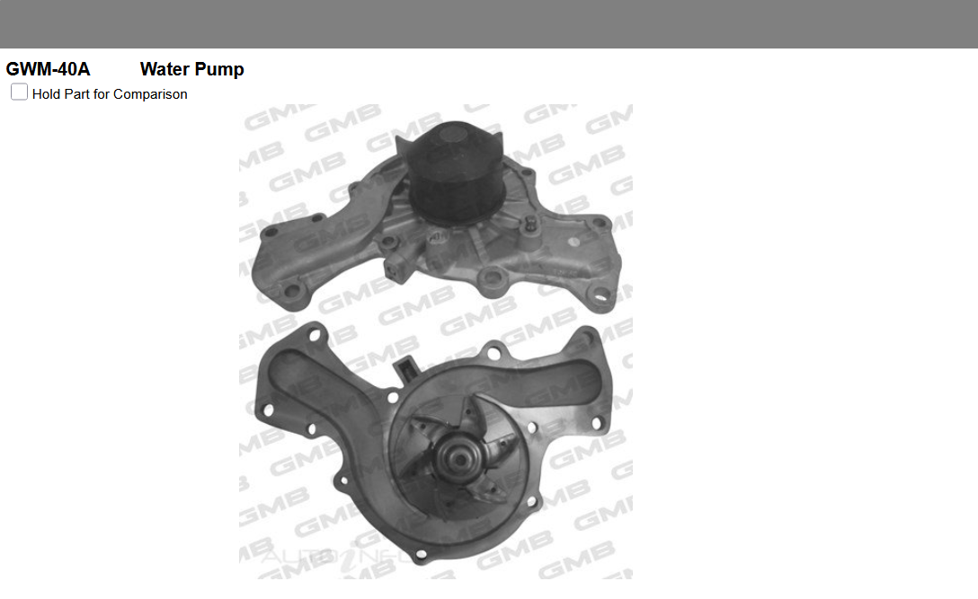 GENUINE GMB WATER PUMP+GASKET+SILICONE FOR Mitsubishi Magna 3.0L TS i