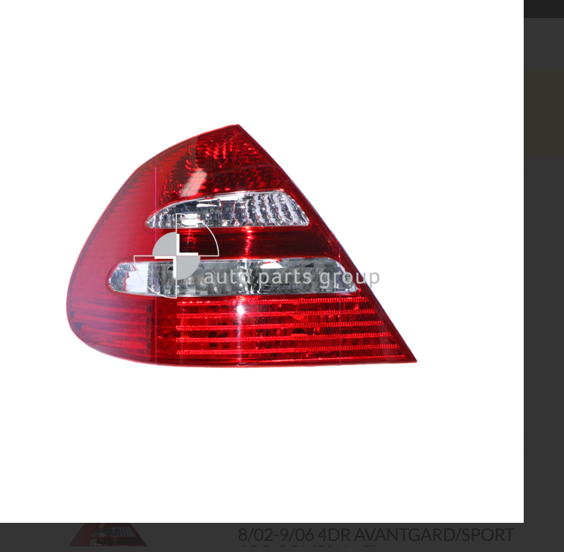 NEW LEFT TAIL LIGHT FOR MERCEDES BENZ E-CLASS 8/02-9/06 SEDAN CLASSIC-ELEGANCE