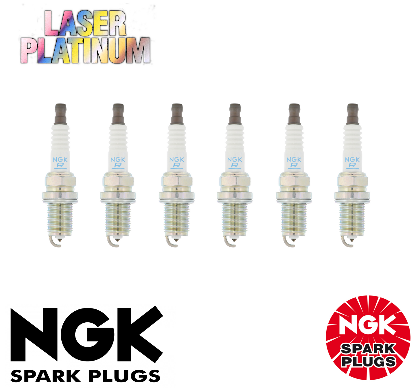 6 x GENUINE NGK LASER PLATINUM SPARK PLUG SET FOR HYUNDAI 2.5L 2.7L-3.0L V6