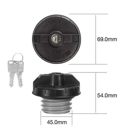 FUEL CAP WITH KEY FOR HOLE SIZE  45.0-MM Locking Fuel Cap FUEL LOCK PETROL