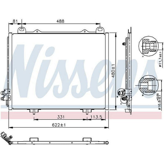 NEW AC AIRCON A/C Condenser fits Mercedes-Benz E Class W210 E200/E280/E300D/E