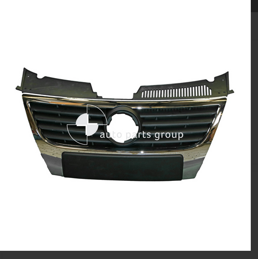 NEW FRONT UPPER GRILLE FOR Volkswagen Passat B6 3/2006-3/2011 Black/Chrome