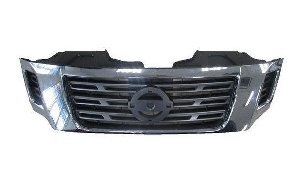 NEW FRONT GRILLE FOR NISSAN NAVARA D23 NP300 05/2015-11/2020 CHROME-BLACK