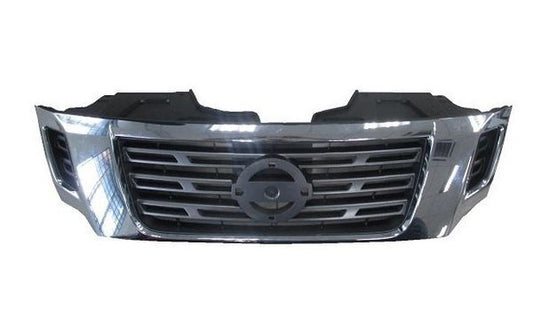 NEW FRONT GRILLE FOR NISSAN NAVARA D23 NP300 05/2015-11/2020 CHROME-BLACK