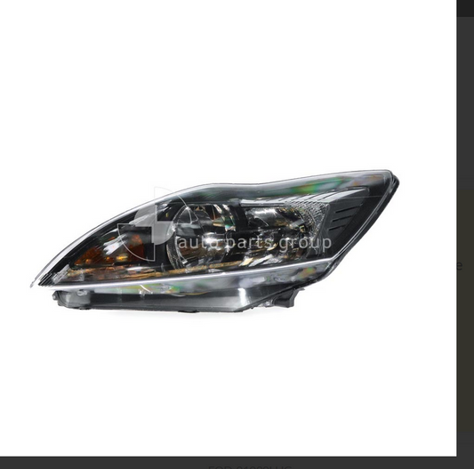 NEW LEFT HEADLIGHT FOR FORD FOCUS LV 3/08-4/11 Hatch XR5 Chrome & Black INSERT