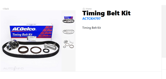 GENUINE ACDELCO Timing Belt Kit FOR TOYOTA COASTER 1/1993-08-2004 4.2L DIESEL