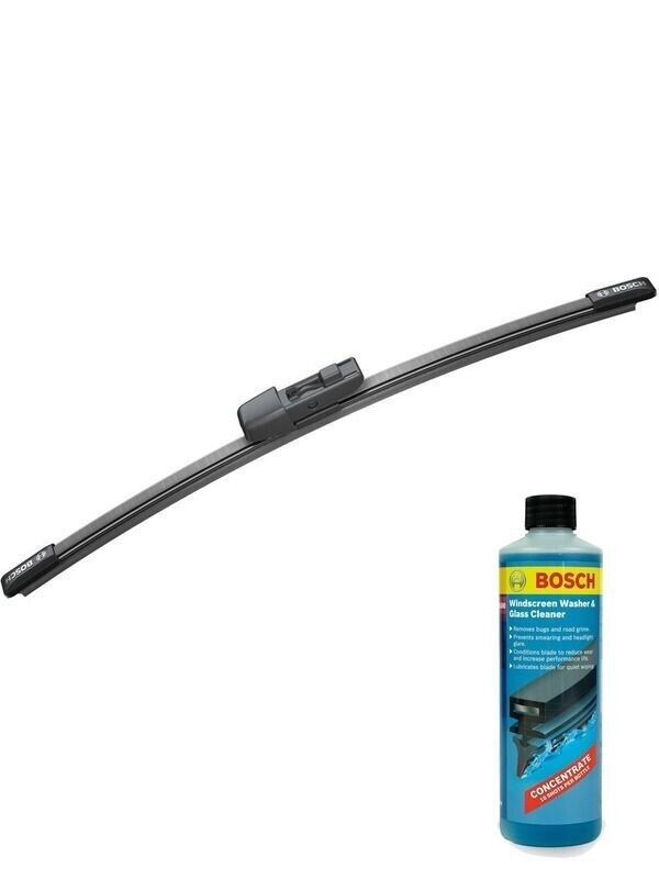 Bosch Rear Wiper Blade 280mm + Windshield Washer Fluid Fits Volkswagen Polo, Gol