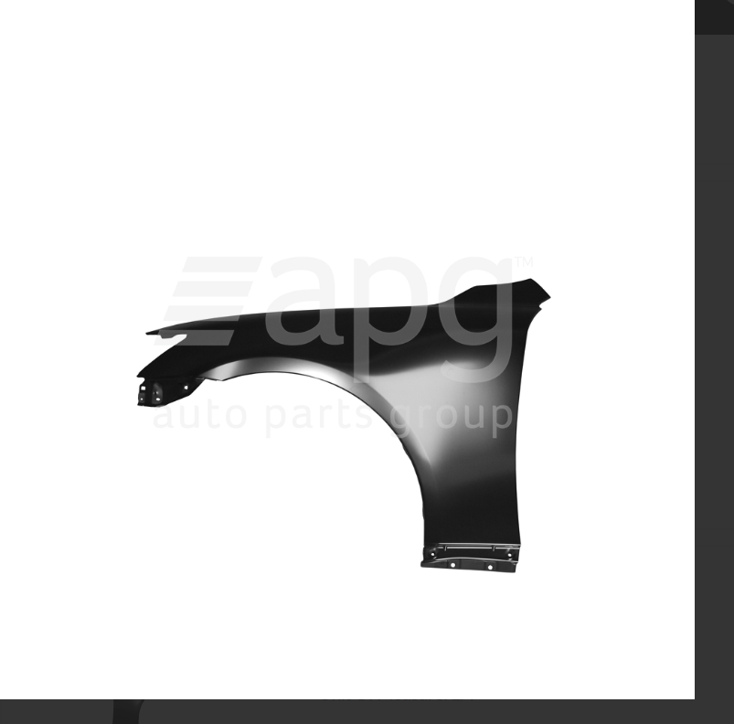 GENUINE LEFT FRONT GUARD FOR LEXUS 4/09-11/14 WITHOUT INDICATOR HOLE CONVERTIBLE