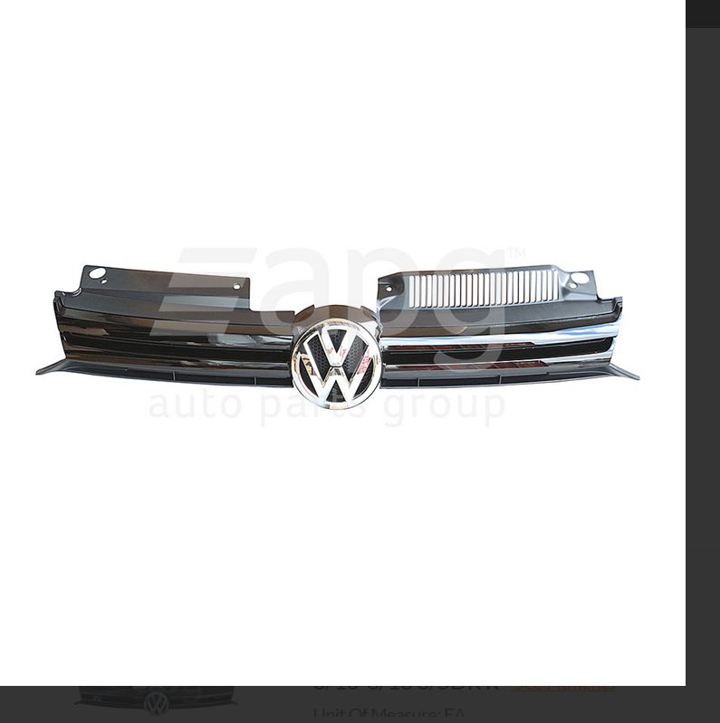 GENUINE FRONT GRILLE FOR VW VOLKSWAGEN GOLF WAGON 2/2010-3/2013