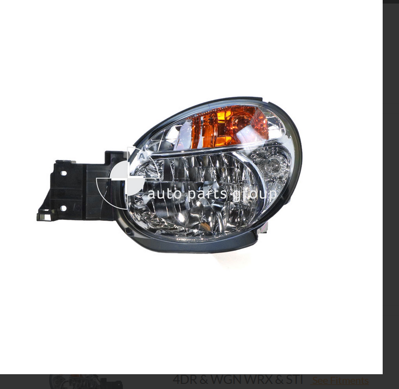 GENUINE LEFT FRONT HEADLIGHT FOR SUBARU IMPREZA WRX-STI 10/2000-10/2002 S/W 4-D